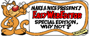 Get EasyWebEditor Perogatt Edition on CD, it makes a great gift! Easy to use and suitable for kids!
